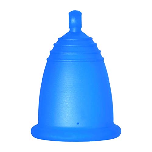MeLuna Classic Copa Menstrual, Bola, Azul, Talla L - 1 Unidad