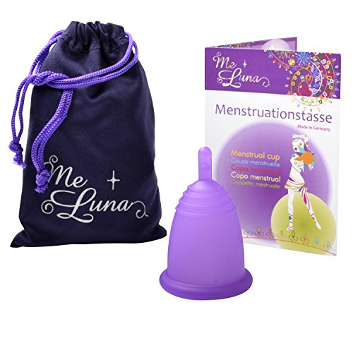 MeLuna Classic Copa Menstrual, Palito, Violeta, Talla L - 1 Unidad