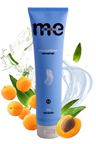MeMademoiselle Chic Conditioner el cuidado rápido para el cabello normal a seco y dañado | Acondicionador de Aloe Vera con aceite de albaricoque de queratina y pantenol (175 ml)