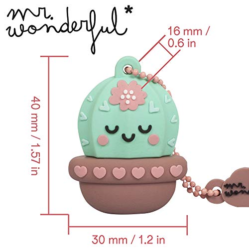 Memoria USB 16 GB Cactus – Memoria Flash Drive 2.0 Original Mr Wonderful, Tribe FD038503