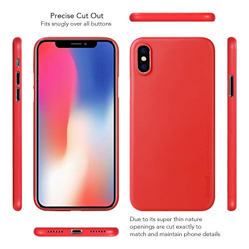 memumi Funda para iPhone X, Ultra Slim Anti-Rasguño y Resistente Huellas Dactilares Totalmente Protectora Caso de Plástico Duro Cover Case [Slim Series]