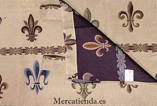Mercatienda.es Cortinas de Calle alpujarras de la Flor de lis de Trabillas, para Interior y Exterior del Hogar.