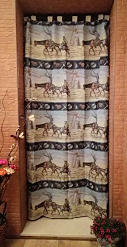 Mercatienda.es Cortinas de Calle Quijote y Sancho alpujarras de travillas, para Interior y Exterior del Hogar.