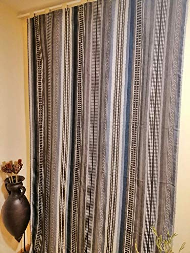Mercatienda.es Cortinas de Calle Rayas en Verde,alpujarras de travillas, para Interior y Exterior del Hogar.