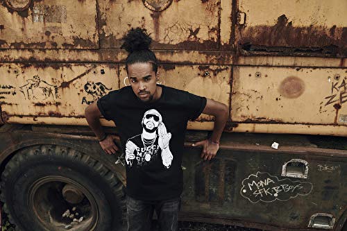 MERCHCODE Merch Código Hombre Gucci goldmane Money tee – Camiseta, Hombre, Gucci Mane Money tee, Negro, Medium