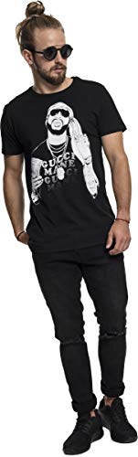 MERCHCODE Merch Código Hombre Gucci goldmane Money tee – Camiseta, Hombre, Gucci Mane Money tee, Negro, Medium