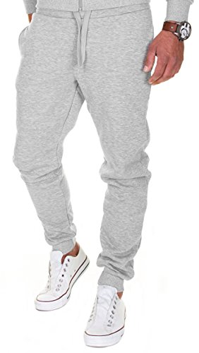 MERISH Pantalones Jogger Hombre Deportivos Joggers Modell 211 Gris L