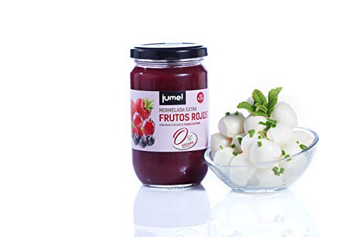 Mermeladas sin azúcar Extra Frutos Rojos Jumel. Mermelada con Stevia. Mermelada gourmet, tu desayuno o merienda más saludable, con todo el sabor. Pack de 4 unidades (1,49 €/u).