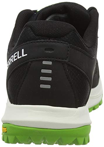 Merrell Nova, Zapatillas de Running para Asfalto para Hombre, Negro (Black/Lime), 43 EU