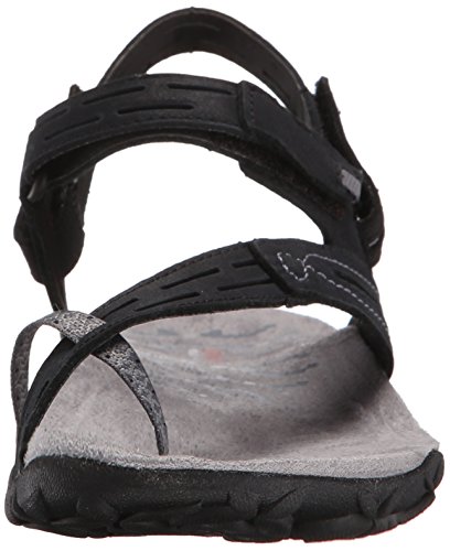 Merrell Terran Convert Ii Sandalias Deportivas para Mujer, Negro, 37 EU