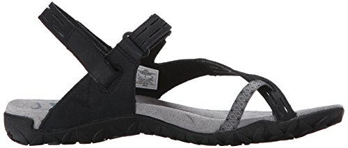 Merrell Terran Convert Ii Sandalias Deportivas para Mujer, Negro, 37 EU
