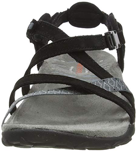 Merrell Terran Lattice Ii Tira de tobillo para Mujer, Negro, 38 EU