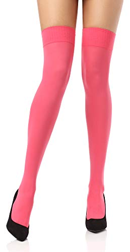 Merry Style Medias Largas Muslo Lencería Mujer MSSST8002 (Coral, Talla única)