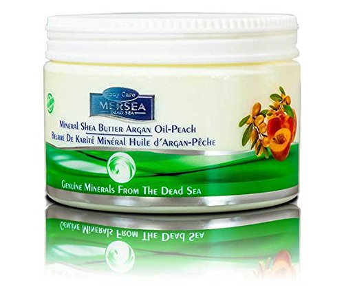 MERSEA Mar Muerto - Manteca de karité Cuerpo Crema Arganöl durazno (Parabeno Libre), 350 ml - Altamente eficaz Premium Cosmético - Direkt de Israel de Mar Muerto