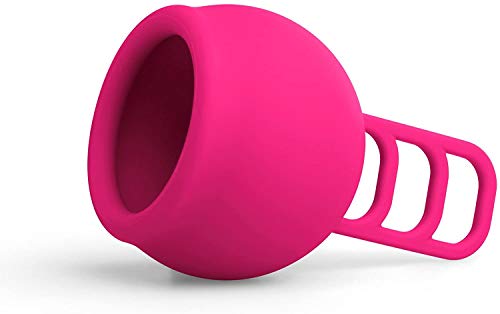 Merula Cup strawberry (rosa) - Tamaño único copa menstrual de silicona de grado médico