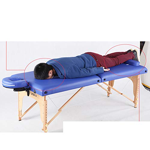 Mesa de Masaje de 2 Secciones Ligera Portátil Agujero largo Camilla de Masaje Mesa Terapeuta Tatoo Salón de Belleza Reiki Sanación Masaje Sueco