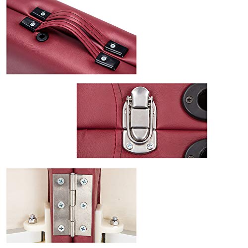 Mesa de Masaje de 3 Secciones Aluminio Camilla Cama Portatil Plegable Ligera Camillas Masajes de Profesional Altura Ajustable Reiki con Reposacabezas, Apoyabrazos, Bolsa de transporte