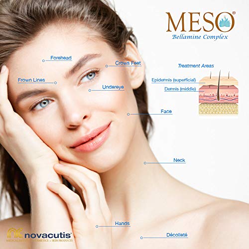 Meso Bellamine ácido hialurónico (15 mg/ml) + 18 Amico ácidos + antioxidantes para microneedling y mesoterapia. Complejo de pesos moleculares diferentes (1x 3,5 ml)
