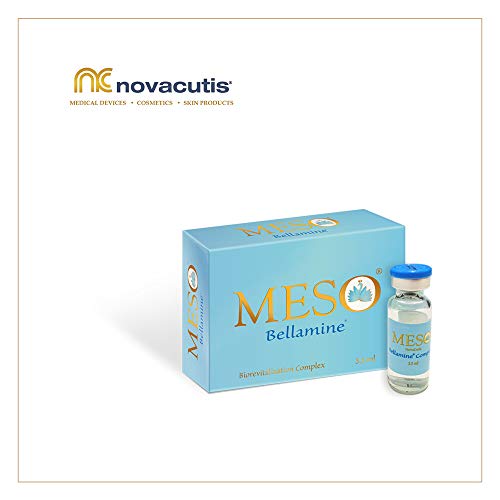 Meso Bellamine ácido hialurónico (15 mg/ml) + 18 Amico ácidos + antioxidantes para microneedling y mesoterapia. Complejo de pesos moleculares diferentes (1x 3,5 ml)
