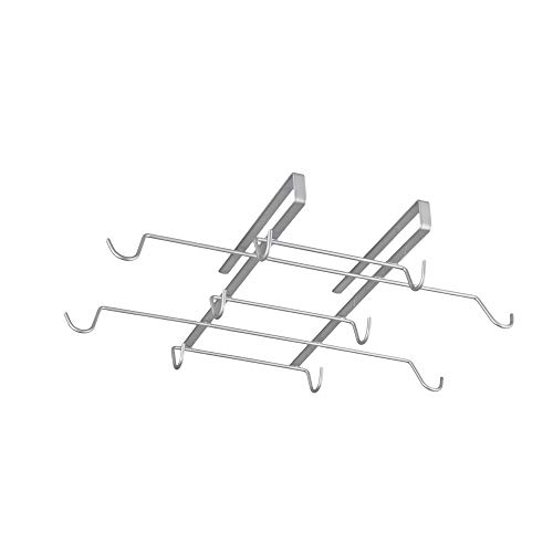 Metaltex Spidermug - Colgador para 10 tazas, color gris plata