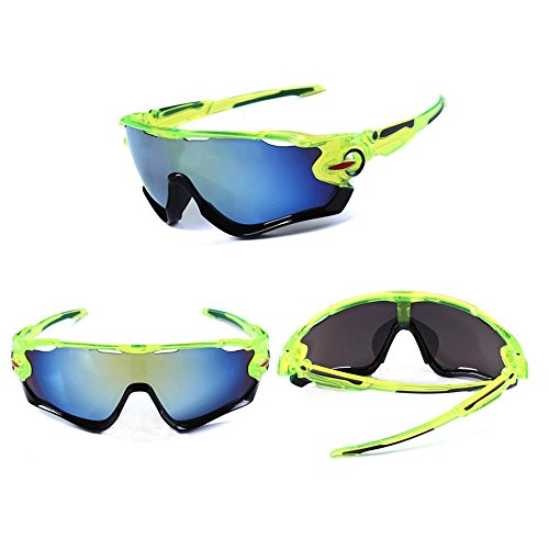 mi ji Gafas de Sol Deportivas Gafas de Ciclismo de Protección UV400, Béisbol, Pesca, esquí, Golf 1pc