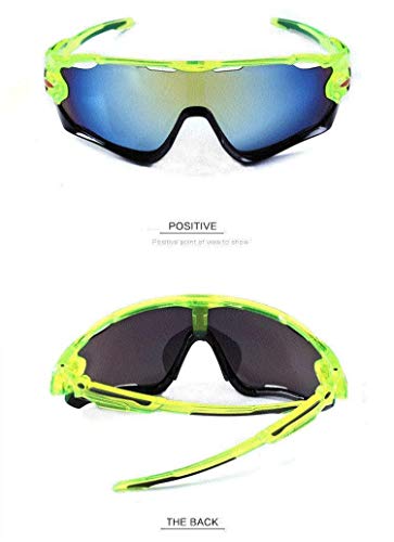 mi ji Gafas de Sol Deportivas Gafas de Ciclismo de Protección UV400, Béisbol, Pesca, esquí, Golf 1pc