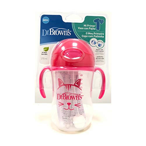 Mi primer vaso con pajita Dr. Brown´s 300ml. (colores surtido)