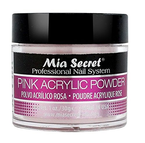Mia Secret acrílico Nail Art polvo, 30 ml, color rosa