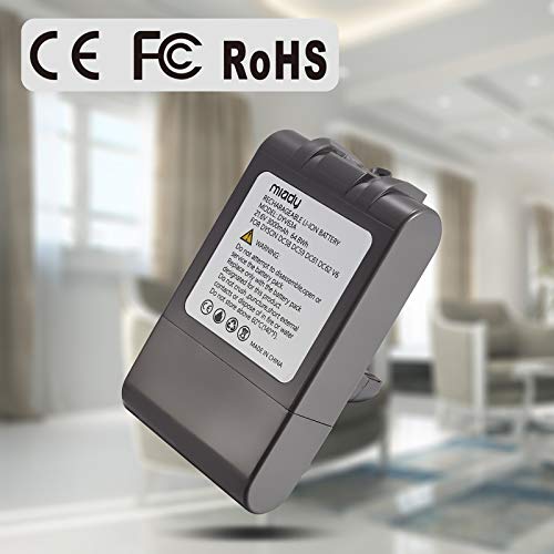 Miady - Batería de repuesto para Dyson V6 SV03 DC58 DC59 SV05 SV06 SV07 SV09 DC62 DC61 64.8WH