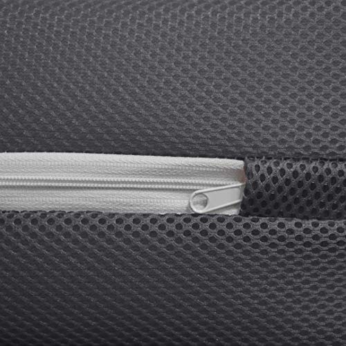MICAMAMELLAMA Pack Asiento + Respaldo para Sofá de Palet Exterior e Interior - Funda Gris de Tejido 3D Hipertranspirable - Espuma HR Alta Densidad - Grosor 12cm