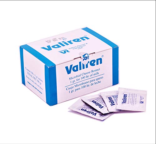 Microbial Rennet Pack de 6 bolsitas (6 x 1 g) Utiliza una bolsita para 100 litros de leche.