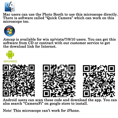 Microscopio Digital USB, endoscopio de Aumento 40X-1000X de Mano Bysameyee, Mini cámara de Video de 8 LED para Windows 7/8/10 Mac Linux Android (con OTG)