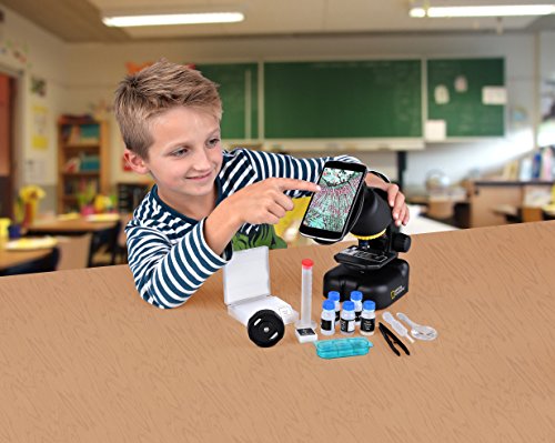 Microscopio National Geographic 40-640x con Soporte para Smartphone