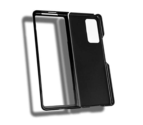 Mighty-eagle para Samsung Galaxy Z Fold 2 Estuche rígido Ultra Slim Front + Bcak con Cubierta Todo Incluido, Estuche rígido a Prueba de Balas para teléfono Plegable (Negro)