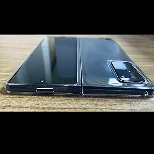 Mighty-eagle para Samsung Galaxy Z Fold 2 Estuche rígido Ultra Slim Front + Bcak con Cubierta Todo Incluido, Estuche rígido a Prueba de Balas para teléfono Plegable (Negro)