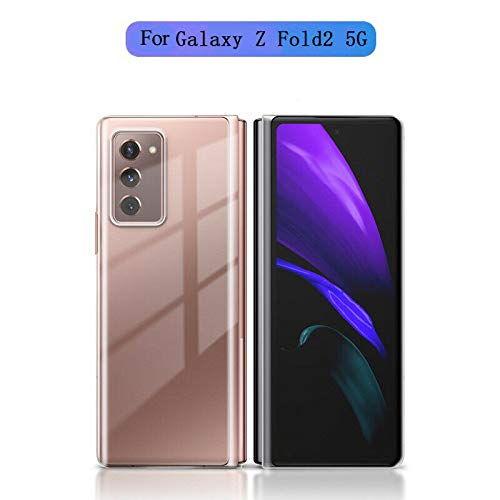 Mighty-eagle para Samsung Galaxy Z Fold 2 Estuche rígido Ultra Slim Front + Bcak con Cubierta Todo Incluido, Estuche rígido a Prueba de Balas para teléfono Plegable (Negro)