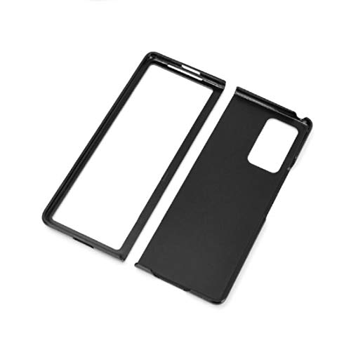 Mighty-eagle para Samsung Galaxy Z Fold 2 Estuche rígido Ultra Slim Front + Bcak con Cubierta Todo Incluido, Estuche rígido a Prueba de Balas para teléfono Plegable (Negro)
