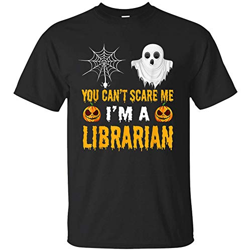 miinviet You Can't Scare Me I'm A L.ibrarian Halloween Tshirt