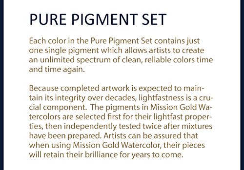 Mijello Mission Gold Class Watercolour Set (Pure Pigment, 34 Colores - 15 ml)