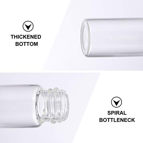 MILISTEN 10Pcs 5Ml Pulverizador Botella de Perfume Botellas de Vidrio Rellenables Contenedor de Bomba de Maquillaje Transparente para Viajes a Domicilio Contenedor Recargable de Aerosol