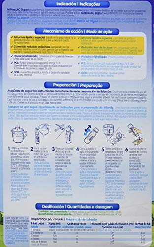 MILTINA AC/DIGEST, leche especial en caso de Cólicos, 800g