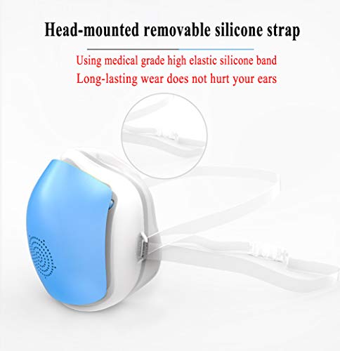 Mini Máscaras Inteligentes, Máscaras Eléctricas, Antivaho, Antipolvo, Humo De Segunda Mano, Flujo De Aire Antialérgico De Tres Niveles, Disfrute Respirando La Máscara Portátil Blanca