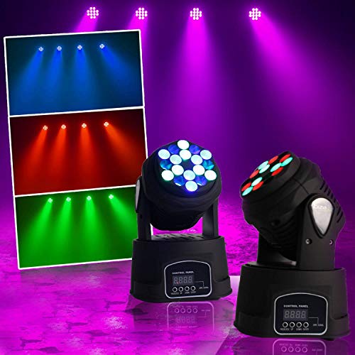 Mini Pack 2 LYRES haz del proyector DMX RGB 18LED