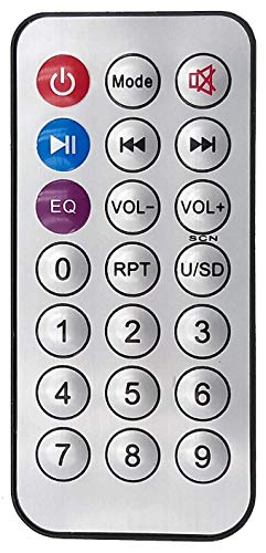 Mini Torre Portátil Belson PBSL-14 + Micrófono con Cable + Mando a Distancia - Altavoz Bluetooth, Potencia 10W, Reproductor MP3, Entrada USB, Lector SD, Karaoke, Radio FM, Batería 1000 mAh, Negro