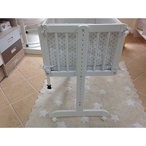 MINICUNA COLECHO COMPLETA. Incluye: Edredon desmontable con relleno + Cojín almohada + 2 Protectores con cremallera + Colchón minicuna + 4 ruedas con freno