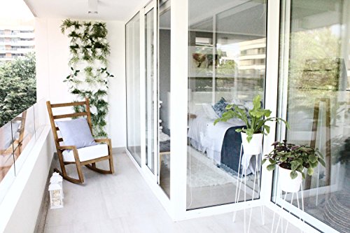 minigarden 1 Juego Vertical para 9 Plantas, Jardín Vertical Modular y Extensible, Colocar en el Suelo o Colgar en la Pared, Mecanismo de Drenaje Innovador, Largo Ciclo de Vida (Gris)