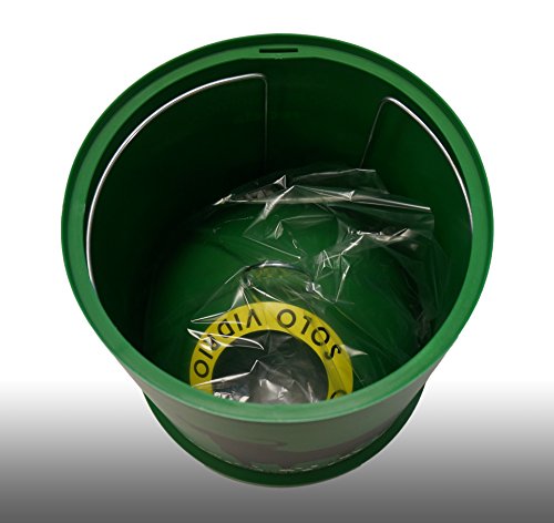 Miniglu World Pride Bandera Mini Contenedor para Reciclado, Plástico Inyectado, Verde, 29x29x46 cm