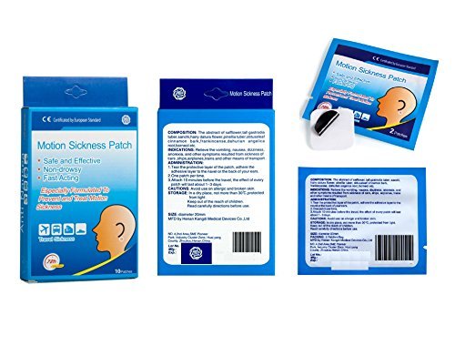 Miniparches antimareo, de Kangdi, para adultos y niños, método chino con hierbas para aliviar la incomodidad y las náuseas derivadas de los viajes en coche y por mar