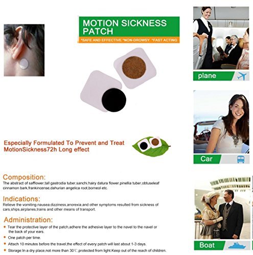 Miniparches antimareo, de Kangdi, para adultos y niños, método chino con hierbas para aliviar la incomodidad y las náuseas derivadas de los viajes en coche y por mar