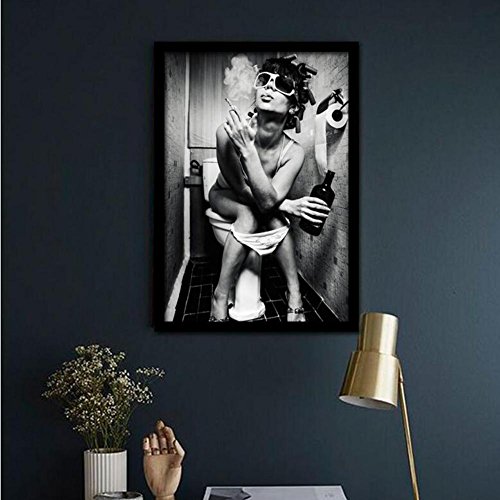 MINRAN DECOR Pintura de Pared Impresión de Baño de Bar, núcleo Pintado de Belleza Moderna de Lona Arte Decoración Salón Oficina Regalo - 75292, 3, 40x60cm